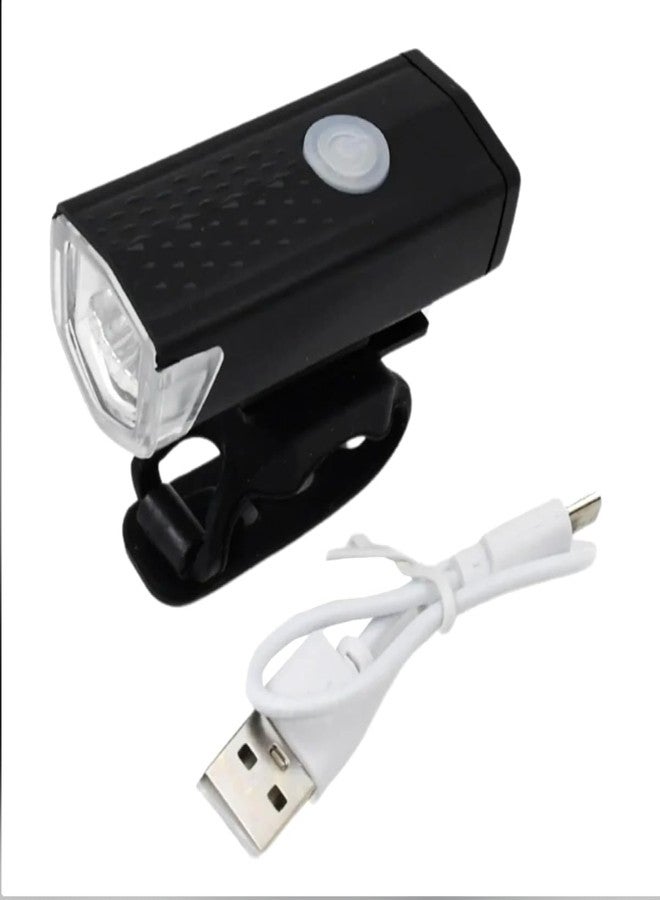 CYIDER Cycle Light Rechargeable - Waterproof Front Cycle Light | High Bright LED Bicycle Light for Kids & Adults | Anti-Glare, 3 Modes - USB Type-C Rechargeable (Black) - Image 4