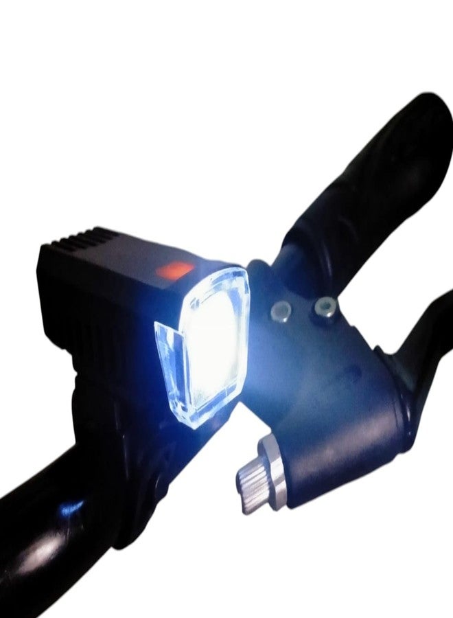 CYIDER Cycle Light Rechargeable - Waterproof Front Cycle Light | High Bright LED Bicycle Light for Kids & Adults | Anti-Glare, 3 Modes - USB Type-C Rechargeable (Black) - Image 5