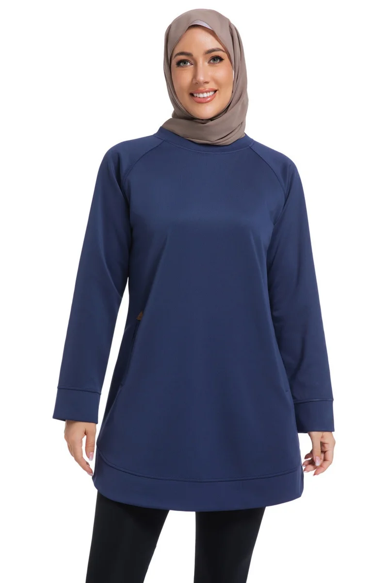 SVL Women's Modest Sweatshirt - Dark Blue - SVL