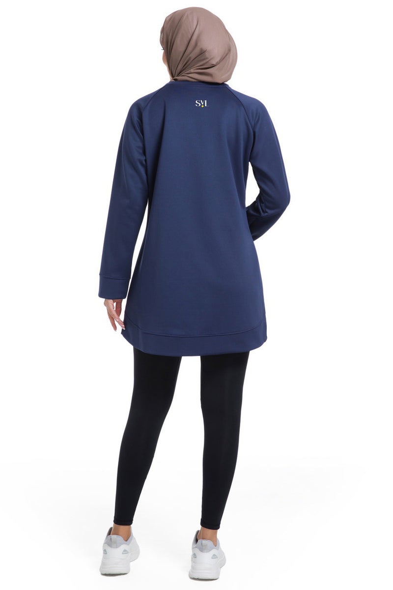 SVL Women's Modest Sweatshirt - Dark Blue - SVL - Image 4
