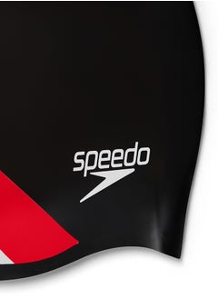 speedo Reversible Moulded Silicone Swim Cap Black  - Image 5