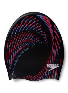 speedo Reversible Moulded Silicone Swim Cap Black  - Image 2