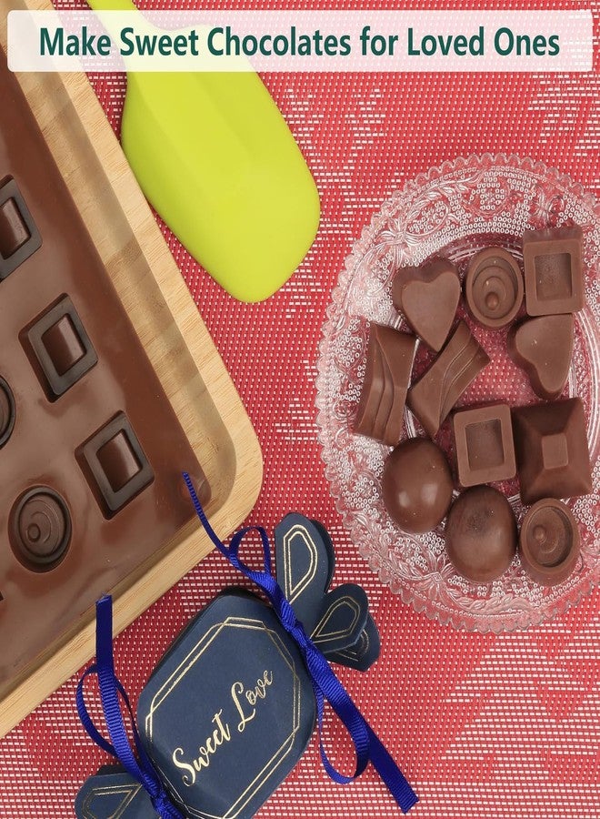 Skytail Silicone Chocolate Mould 6 Designs Candy, Gummy, Candle, Ice Cube, Jelly Jello Mould Cavities with 30 Cavities for Snacks, Kids and Family Wedding Party & Celebration - Image 4