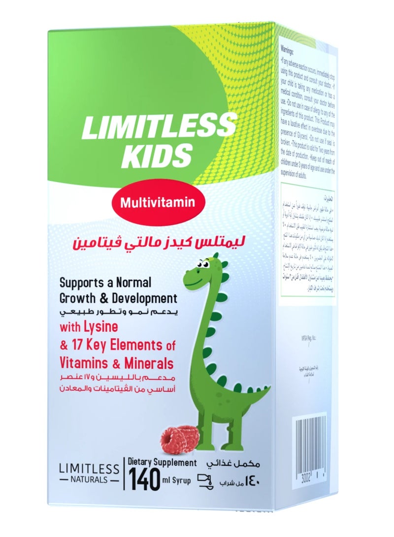 Limitless Kids Mutlivitamins 140 Ml