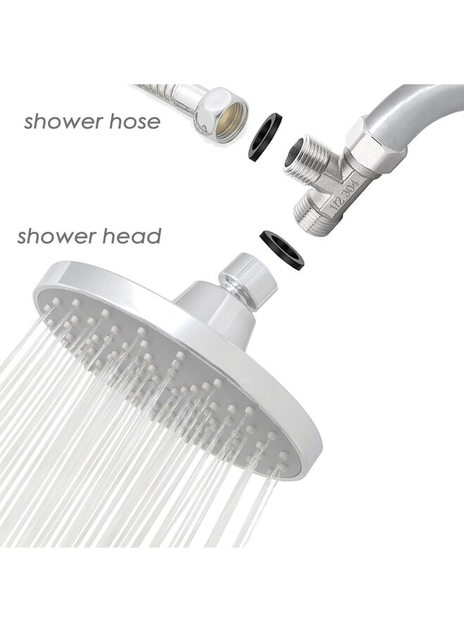 صمام تحويل ثلاثي الاتجاهات من النحاس الصلب مقاس 1/2 بوصة - وصلة خرطوم على شكل حرف T، موصل محول على شكل حرف T لخرطوم صمام الزاوية، وذراع دش الحمام، وصنبور رشاش بيديه المرحاض - Image 4