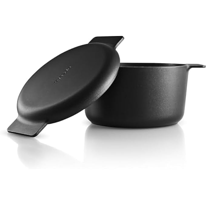 BS Eva Solo Nordic Kitchen Saucepan  15 L  SlipLet NonStick Coating Lightweight Aluminium Oak Handle Scandinavian Design Compatible With All Hob Types Kitchen Pot 24 Cm 45L - Image 3