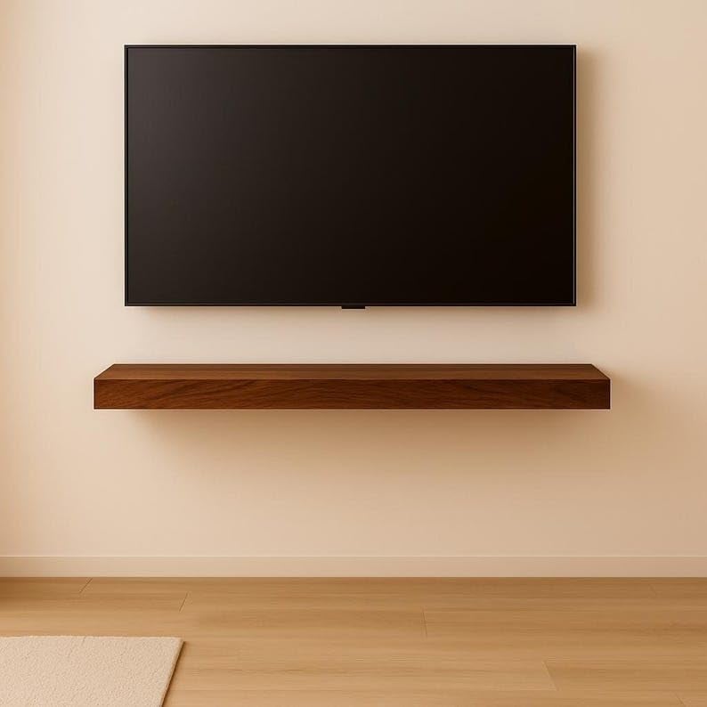 Craftsline 100Cm Long Tv Wall Shelf for Living Room, Bedroom, or Office | Decorative Items, Photo Frames, Plants, and Small Accessories | Space-Saving Modern Home Furniture - Image 1