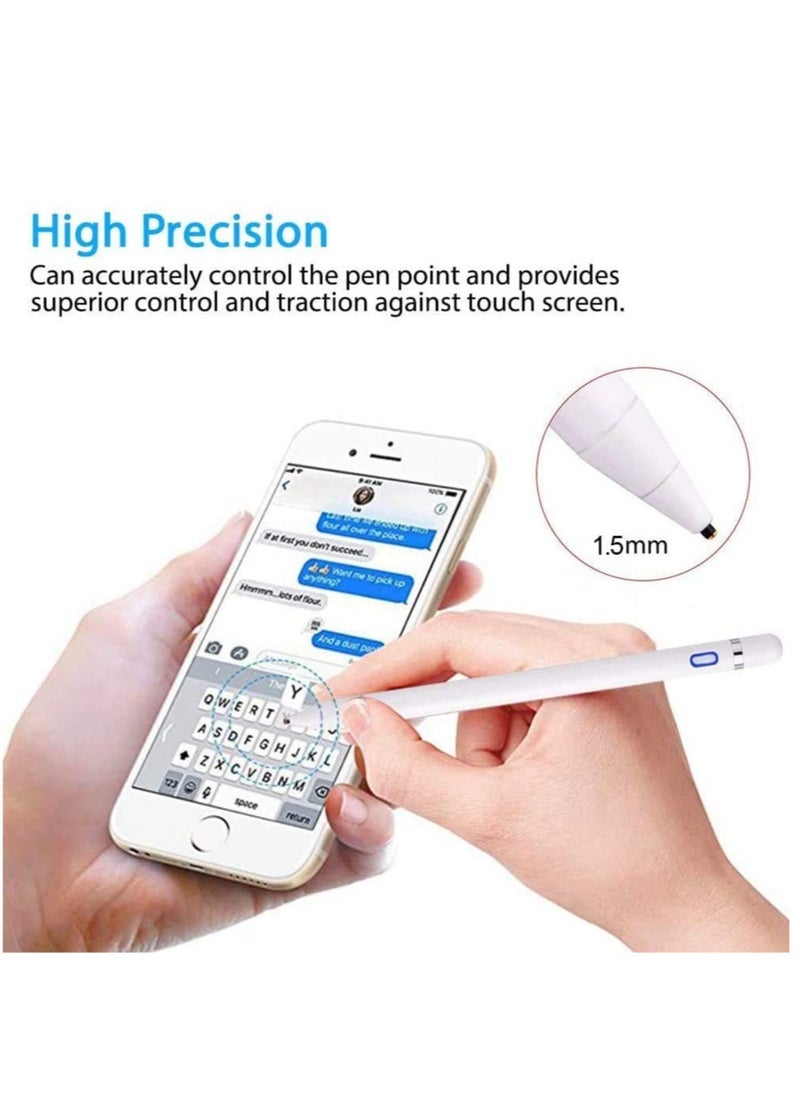 ELTRAZONE - Active Stylus Digital Pen for Touch Screens,Compatible for iPhone 6/7/8/X/Xr iPad Samsung Phone &Tablets, for Drawing and Handwriting on Touch Screen Smartphones & Tablets (iOS/Android) - Image 1