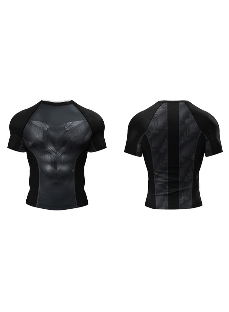 Printed jiu jitsu BJJ Uv Sun Protection Cycling Surf Swimming T-shirts kickboxing Tees - Image 2