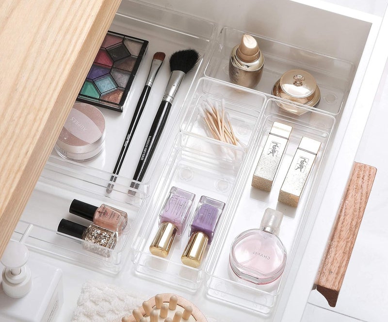 DARKFISH DARK Drawer Storage Organijer Set Makeup Organijer Box Multipurpose Storage Box For Cosmetics, Jewelries/Cosmetic Organijer Dressing Table Organijer Kitchen Gadgets & Office 7 Pics, Plastic  - Image 4