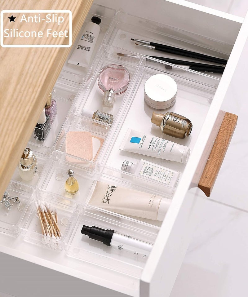 DARKFISH DARK Drawer Storage Organijer Set Makeup Organijer Box Multipurpose Storage Box For Cosmetics, Jewelries/Cosmetic Organijer Dressing Table Organijer Kitchen Gadgets & Office 7 Pics, Plastic  - Image 5