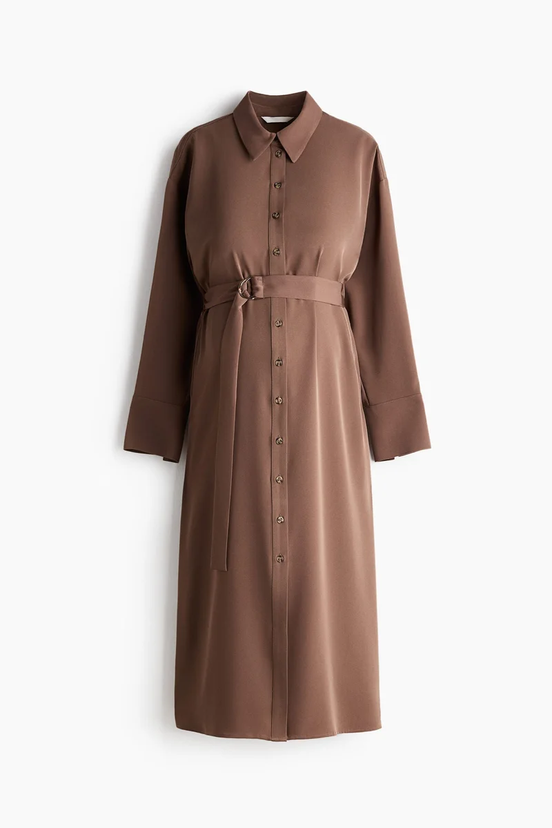 H&M  Belted shirt dress for Women | Best Price UAE