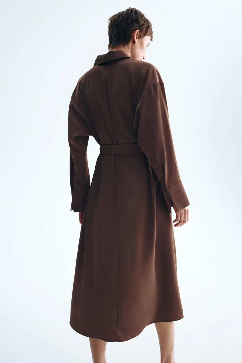H&M  Belted shirt dress for Women | Best Price UAE