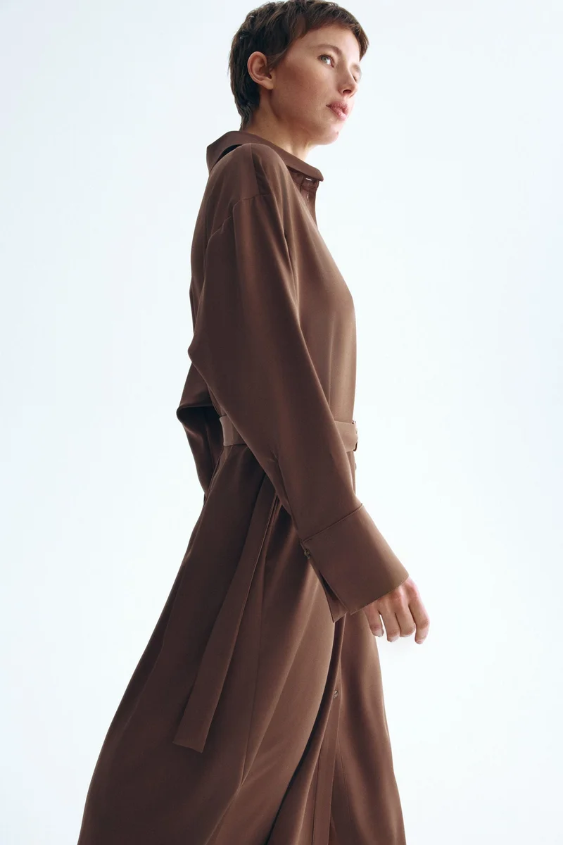 H&M  Belted shirt dress for Women | Best Price UAE