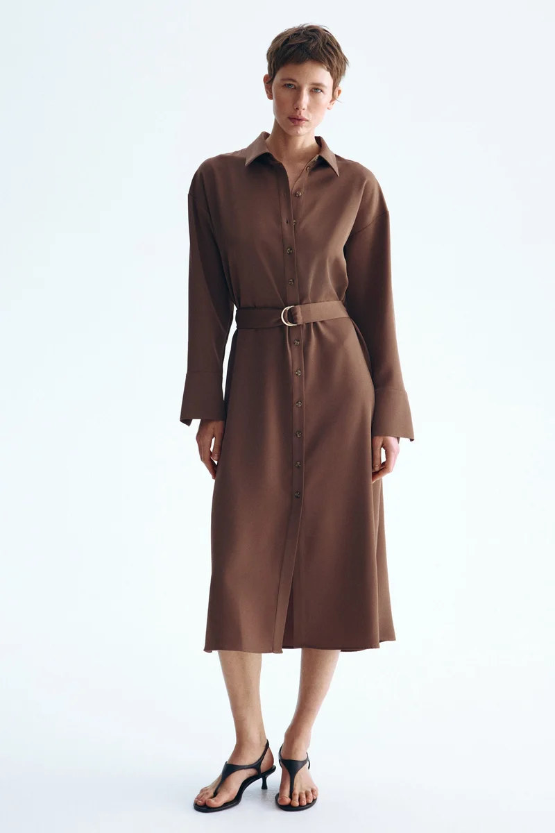 H&M Belted shirt dress