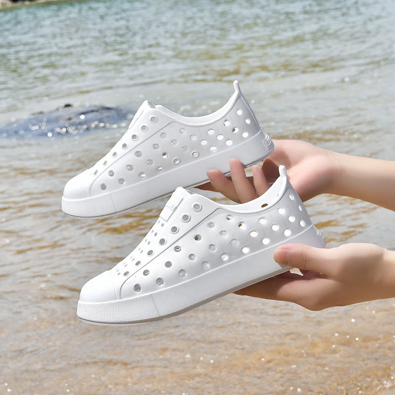 New Baotou Children'S Cave Shoes Thick-Soled Breathable Hollow-Out Beach Casual Sandals Non-Slip Quick-Drying Outwear Trendy Shoes - Image 3