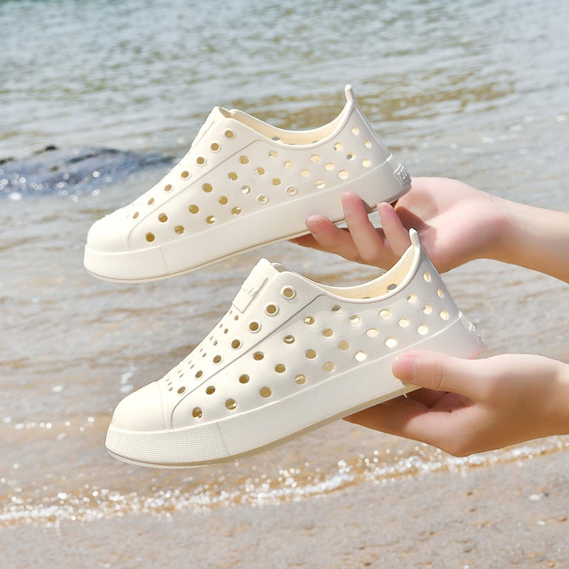 New Baotou Children'S Cave Shoes Thick-Soled Breathable Hollow-Out Beach Casual Sandals Non-Slip Quick-Drying Outwear Trendy Shoes - Image 5