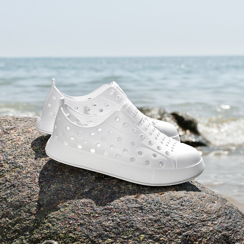 New Baotou Children'S Cave Shoes Thick-Soled Breathable Hollow-Out Beach Casual Sandals Non-Slip Quick-Drying Outwear Trendy Shoes - Image 1