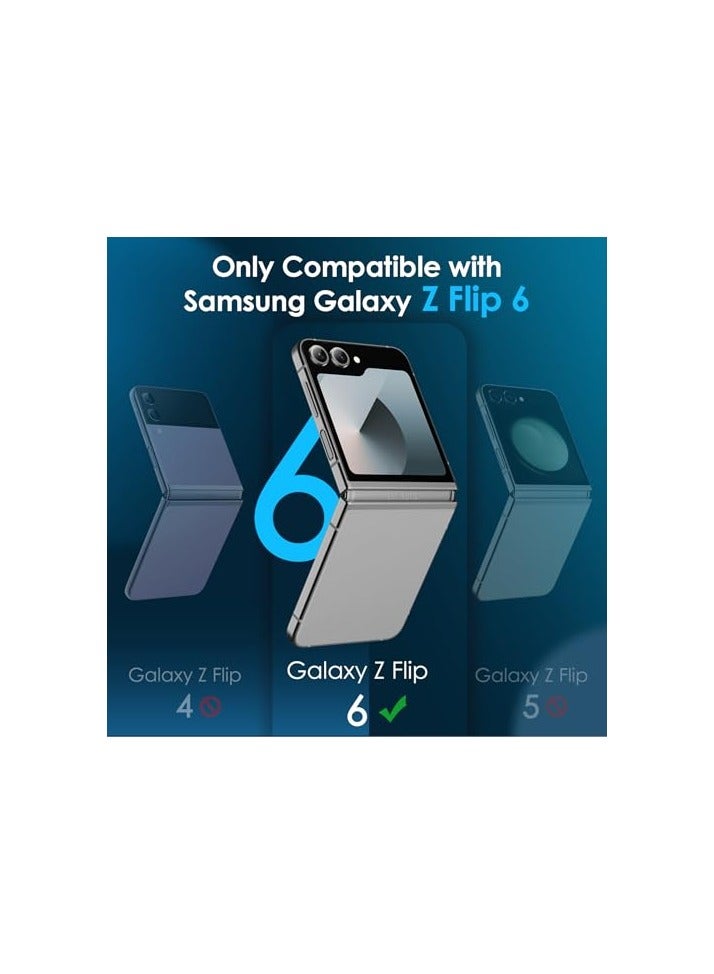 JETech Front Screen Protector for Samsung Galaxy Z Flip 6, Tempered Glass Film with Easy Installation Tool, Case-Friendly, HD Clear, 3-Pack - Image 2