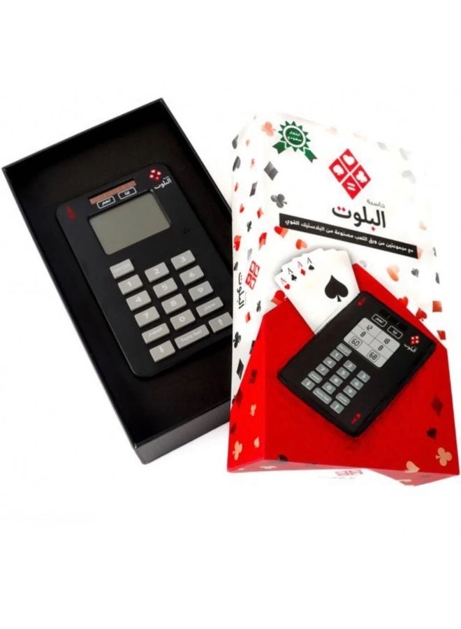 Balot A digital calculator for the Baloot game in a stylish and modern box, plus two high-quality, tear-resistant playing cards. - Image 2