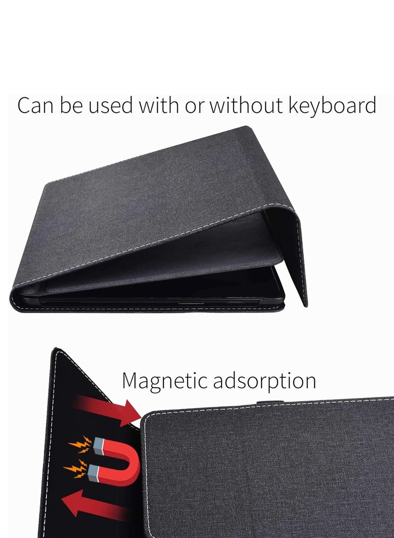 جيرينك غطاء الحماية للوحة التابلت المتوافقة مع Surface Pro 9، حافظة جلدية PU فاخرة قابلة للتعديل بزوايا متعددة - Image 2