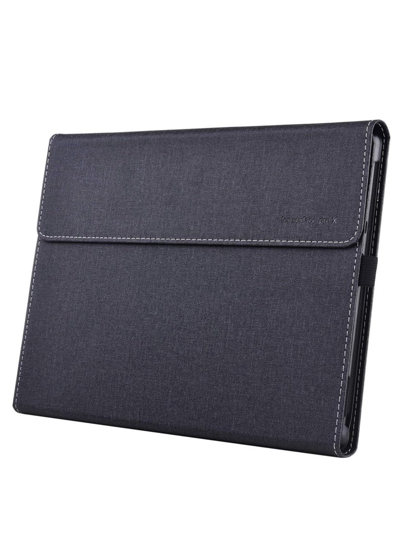 جيرينك غطاء الحماية للوحة التابلت المتوافقة مع Surface Pro 9، حافظة جلدية PU فاخرة قابلة للتعديل بزوايا متعددة - Image 4