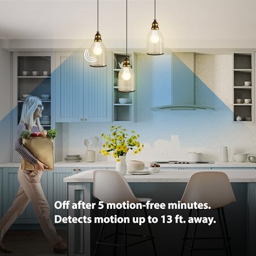 Feit Electric LED Motion Sensor Light Bulb, A21 100W Equivalent, 5CCT, Non-Dimmable, E26 Medium Base, 90 CRI, 1500 Lumens, Adjustable White, 15 Years Lifetime, OM100/5CCTCA/MM/LEDI - Image 4