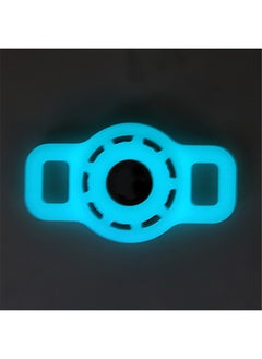 Pet Cat Dog Lost Strap For Apple Airtags Anti-lost Locator Tracker Case-Color:Luminous Blue-Applicable Model:Medium