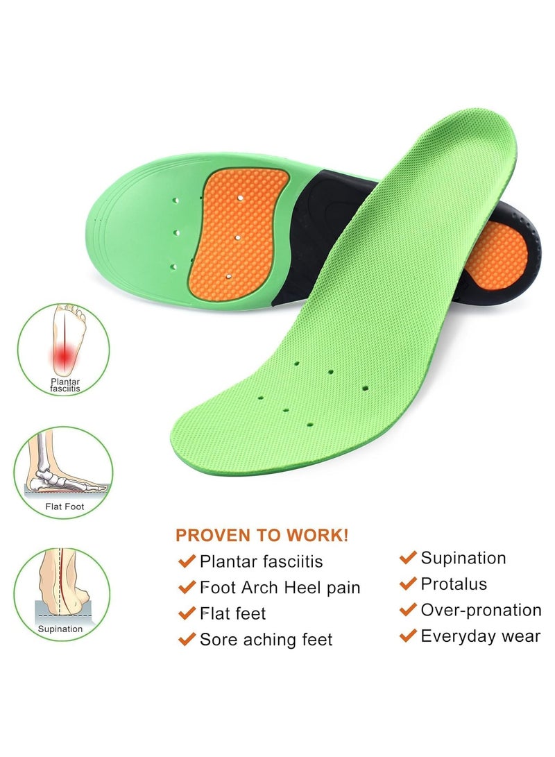 Festive Gallery Arch orthotic lnsole plantar fasciitis arch support shoe lnserts for women men Insoles orthotic Inserts for flat feet cushioning shoe Insoles for foot pain running heel spurs arch pain Size (35-40) - Image 2