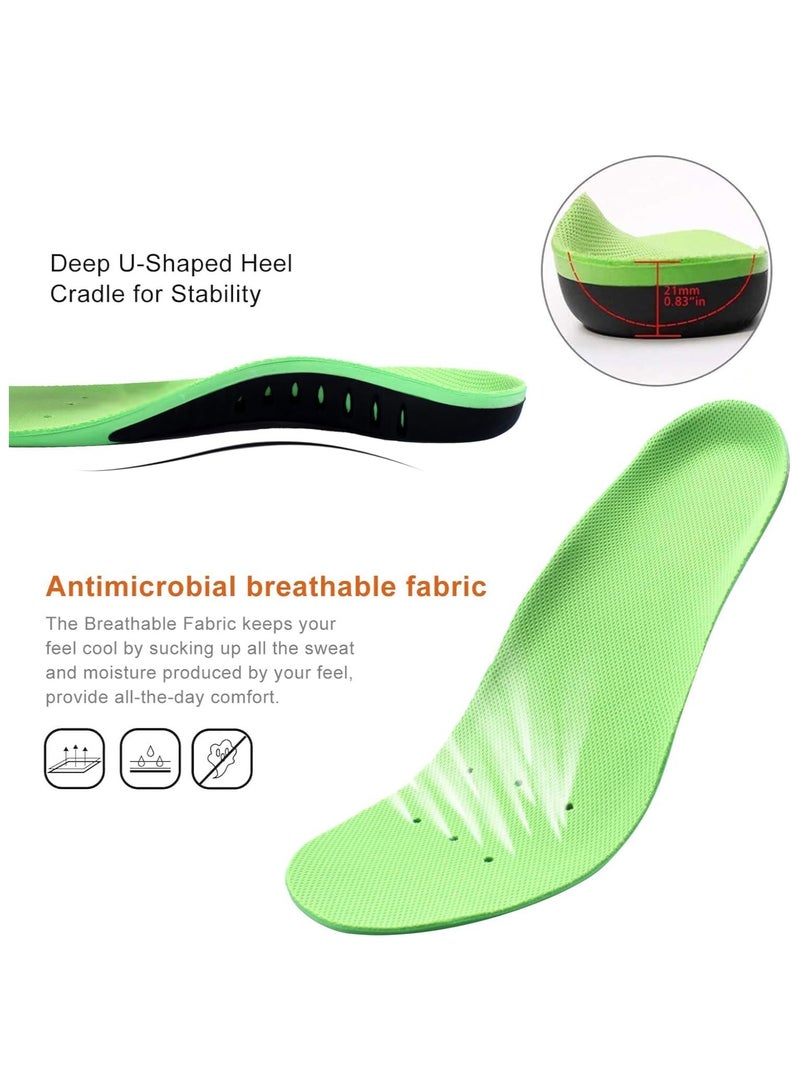 Festive Gallery Arch orthotic lnsole plantar fasciitis arch support shoe lnserts for women men Insoles orthotic Inserts for flat feet cushioning shoe Insoles for foot pain running heel spurs arch pain Size (35-40) - Image 3