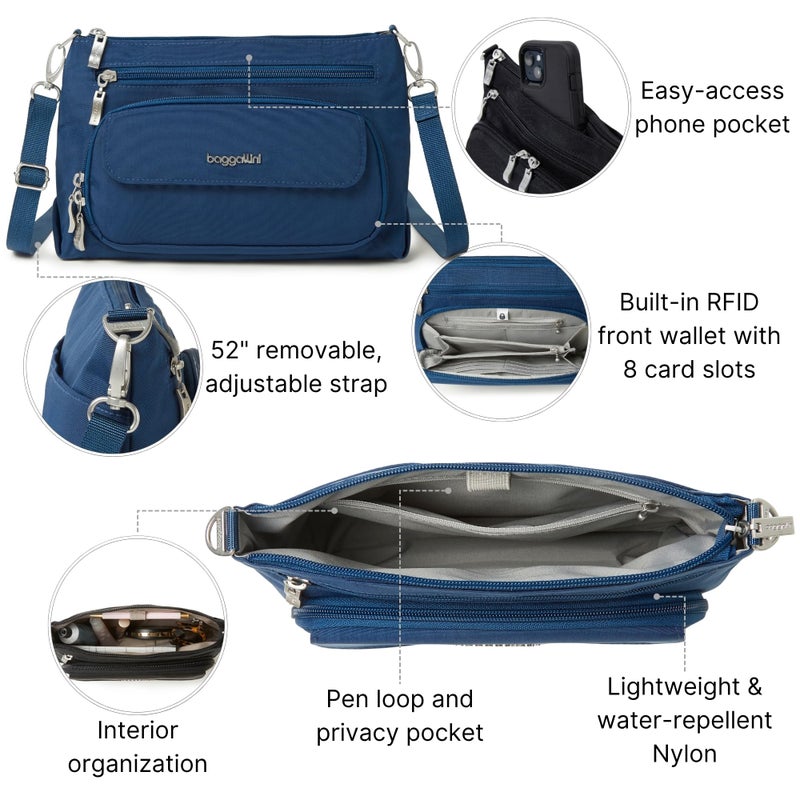 Baggallini Women's Original Everyday Bag, Pacific, One Size US - Image 3