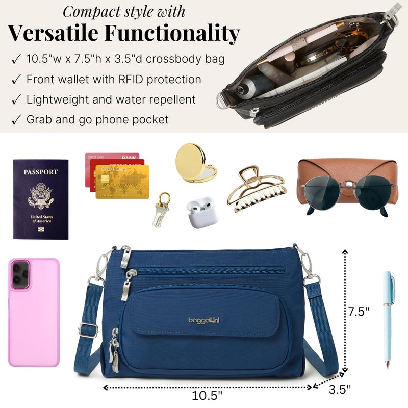 Baggallini Women's Original Everyday Bag, Pacific, One Size US - Image 4