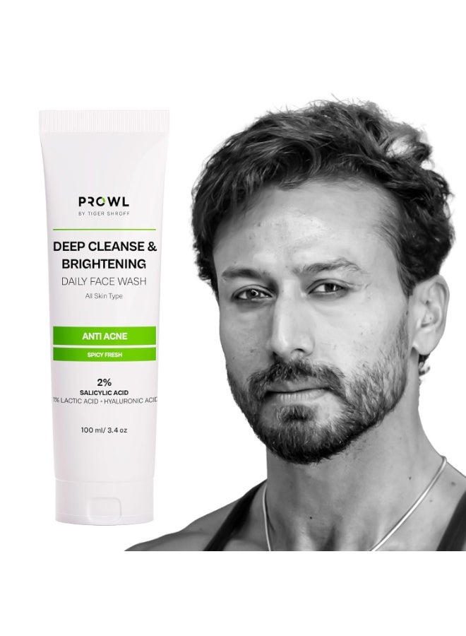 PROWL by Tiger Shroff deep cleanse & Brightening Facewash 100 ml - Image 2