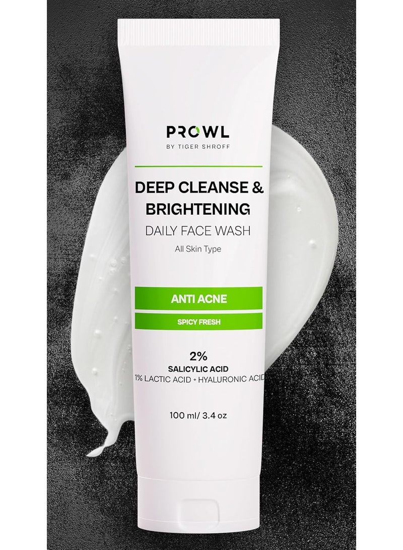 PROWL by Tiger Shroff deep cleanse & Brightening Facewash 100 ml - Image 1