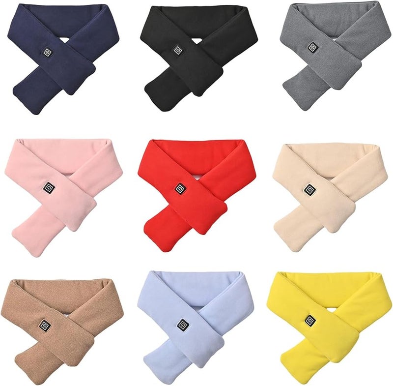 USB Rechargeable Heated Scarf with 3 Temperature Settings Neck Warmer for Winter - Image 5