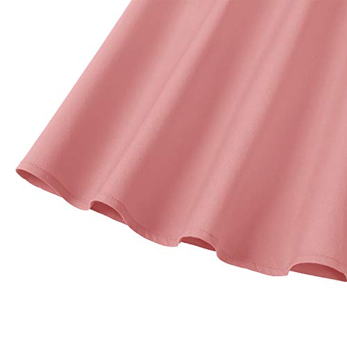 GOOBGS Women's 1950s Retro Vintage Spaghetti Strap Cocktail Swing Dresses with Pockets Blush S - Image 4