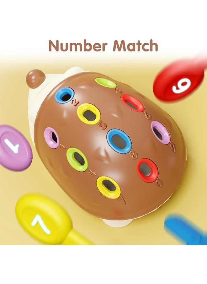 Generic - Fine Motor Toys for Toddlers 1-3, Baby Hedgehog Montessorri Learning Set, Educational Counting Sorter Toy, Development Infant Gifts 9 12 18 Month 1 2 3 Year Old Boys Girls Kids Babies - Image 1