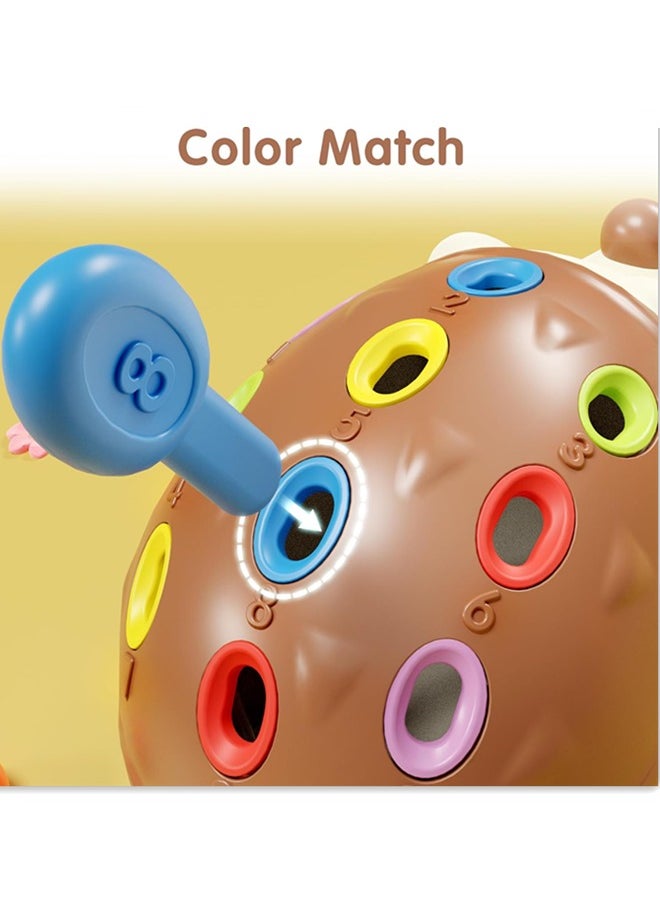 Generic - Fine Motor Toys for Toddlers 1-3, Baby Hedgehog Montessorri Learning Set, Educational Counting Sorter Toy, Development Infant Gifts 9 12 18 Month 1 2 3 Year Old Boys Girls Kids Babies - Image 1