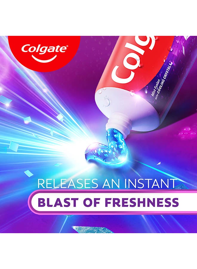 Colgate Max Fresh Toothpaste with Cooling Crystals, Knockout Ultrafreeze Mint Fusion, 125m - Image 4