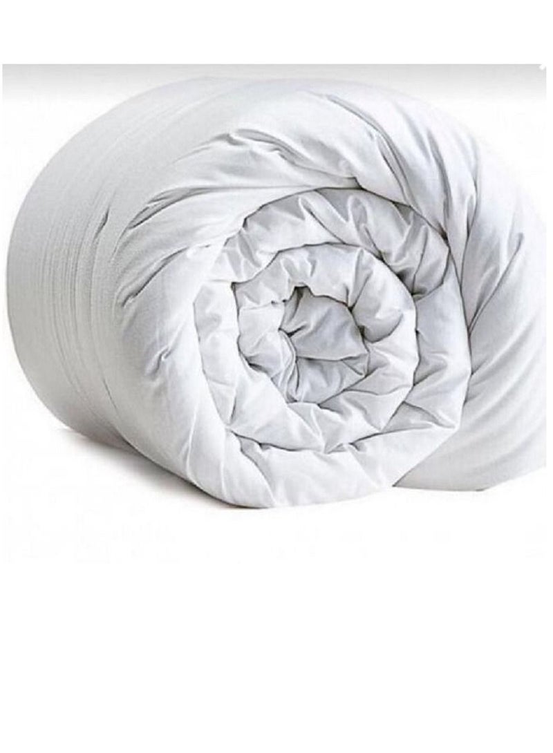 HAPPY MOOD Twin Size White Cotton Quilt 160 x 200 centimeter 