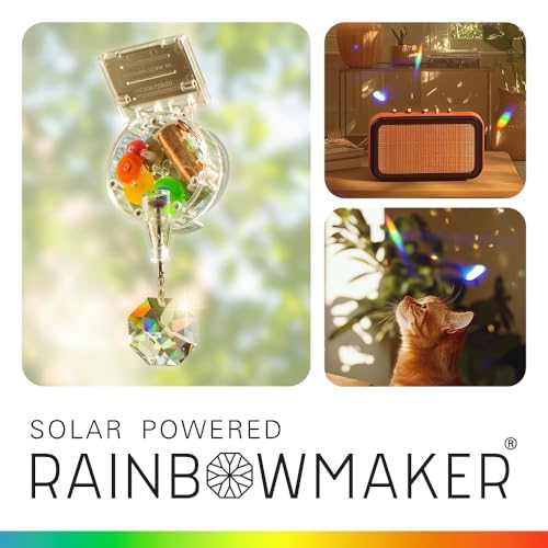 Kikkerland Solar Powered Rainbow Maker – Prism Suncatcher, Fun Home Window Decor – Unique Gift for Christmas & Birthdays – Single Crystal - Image 2