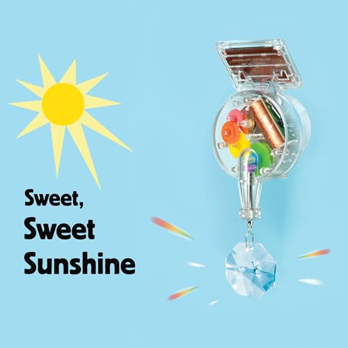 Kikkerland Solar Powered Rainbow Maker – Prism Suncatcher, Fun Home Window Decor – Unique Gift for Christmas & Birthdays – Single Crystal - Image 4
