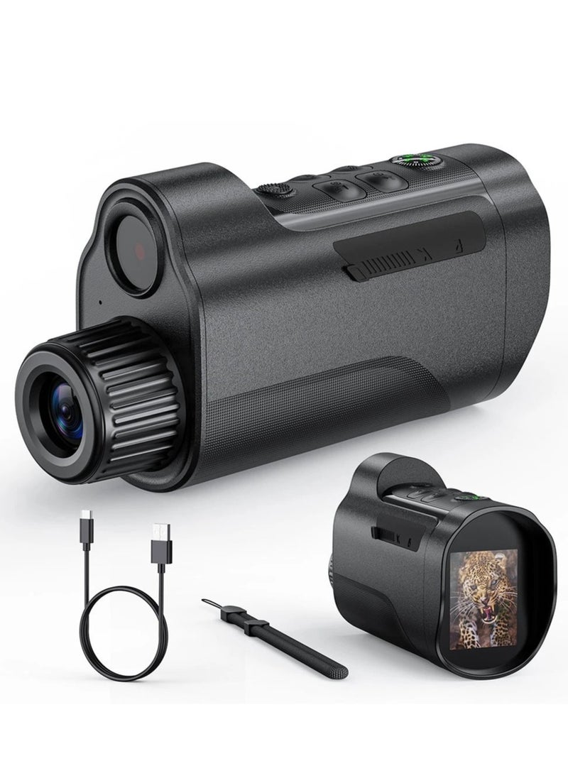 BlueFire 10X Digital Zoom Night Vision Monocular – 2624FT Range, 12MP Photos & 1080P Video, 850NM Infrared, 2" HD Screen | USB-C Computer Mode, Tripod Compatible for Hunting, Camping, Wildlife Observation & Night Surveillance  - Image 1
