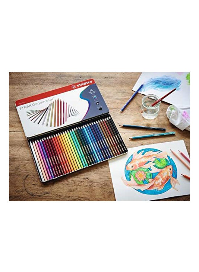 ستابيلو ألوان مائية - 12 لون بعلبة معدن - Image 2