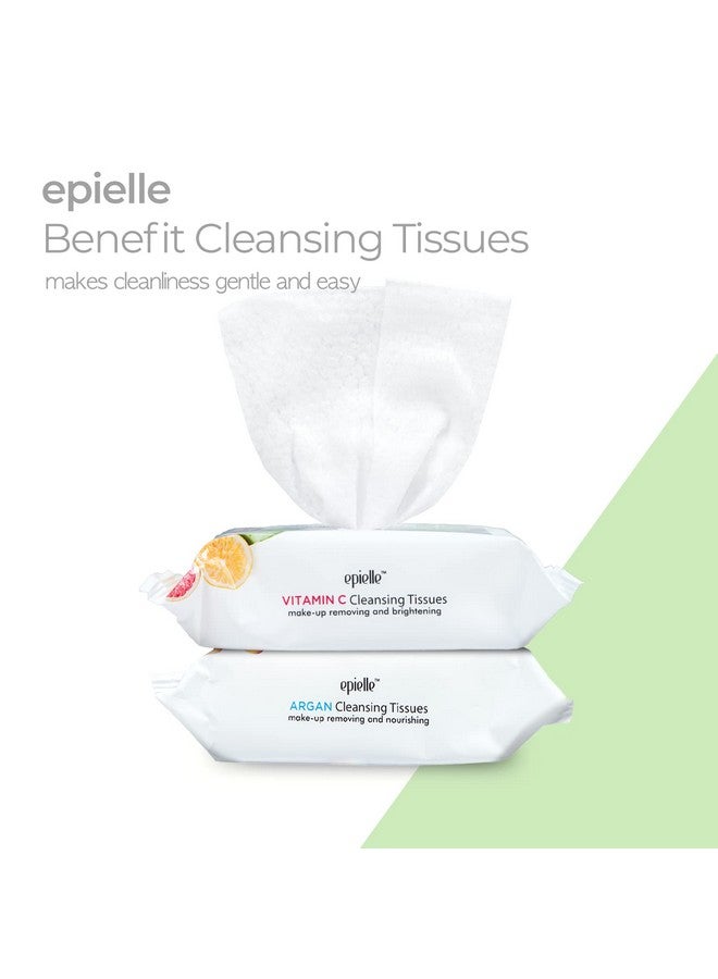 Epielle Gentle Skin Cleansing Wipes, 30 Count, Alcohol-Free, Hypoallergenic, Natural Extracts, Oily Skin - Image 2