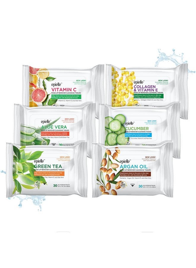 Epielle Gentle Skin Cleansing Wipes, 30 Count, Alcohol-Free, Hypoallergenic, Natural Extracts, Oily Skin - Image 1