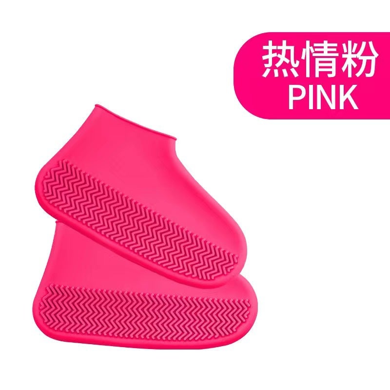 Rain Shoe Cover Men'S And Women'S Silicone Shoe Cover Rainy Day Thickened Bottom Children'S Outdoor Rain Boots Rainproof Supply - Image 1