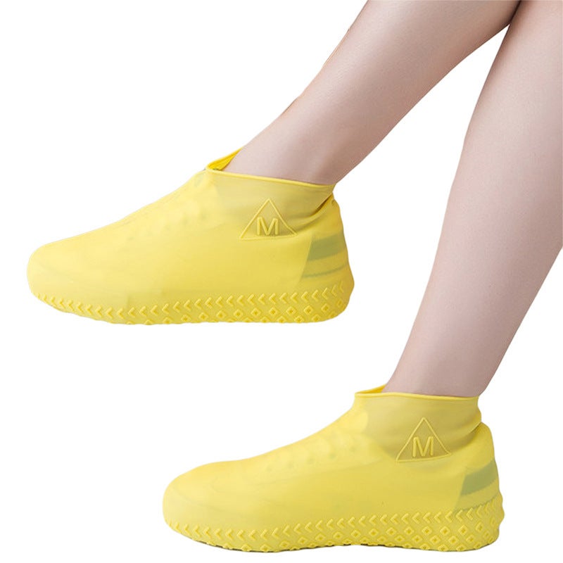 Rain Shoe Cover Men'S And Women'S Silicone Shoe Cover Rainy Day Thickened Bottom Children'S Outdoor Rain Boots Rainproof Supply - Image 4