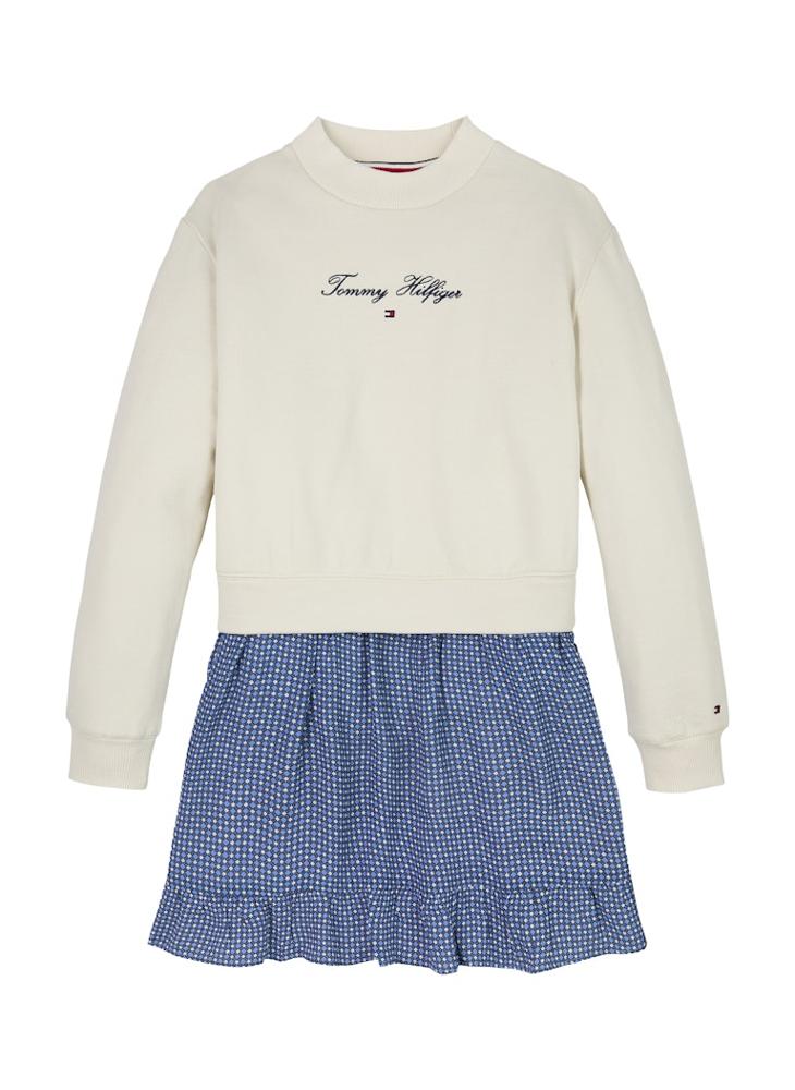 TOMMY HILFIGER Kids Floral Combi Mini Dress  - Image 4