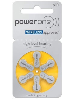 باور ون بطاريات مساعدة السمع الأصلية عالية المستوى 1.45 فولت PowerOne P10، حزمة مكونة من 60 قطعة  - Image 2